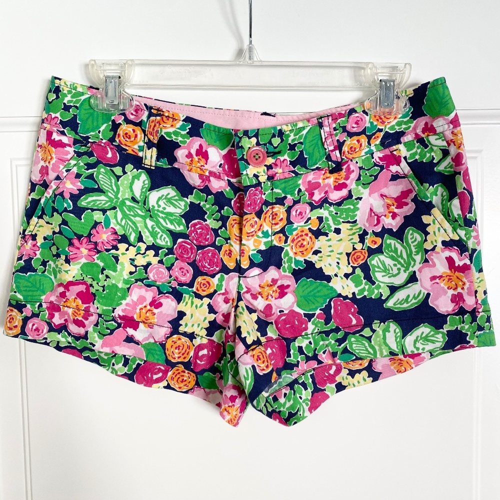Lilly Pulitzer Multicolor Floral Shorts - Size 2
